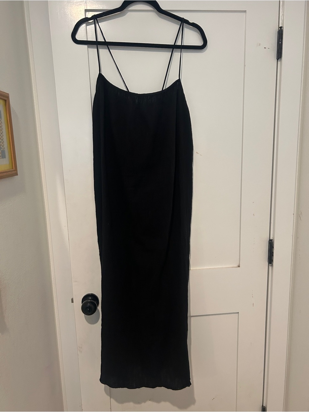 H & M black boho flowy dress NWT size large